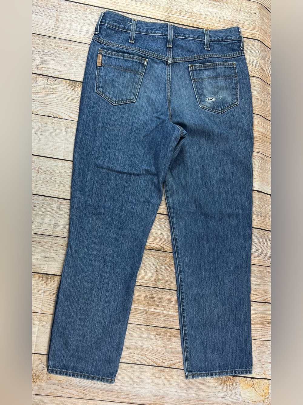Men’s Cinch Western Denim Blue Jeans Green Label Relaxed Fit Size 34x32
